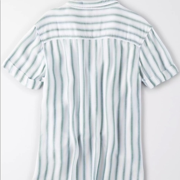 AE Striped Short Sleeve Button Up Shirt - Picture 4 of 7